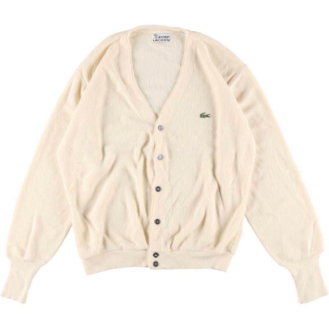 70年代 ラコステ LACOSTE IZOD アクリルニットカーディガン USA製 メンズL ヴィンテージ /eaa304597eaa304597取扱店