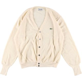 ラコステ(LACOSTE)の古着 70年代 ラコステ LACOSTE IZOD アクリルニットカーディガン USA製 メンズL ヴィンテージ /eaa304597(カーディガン)