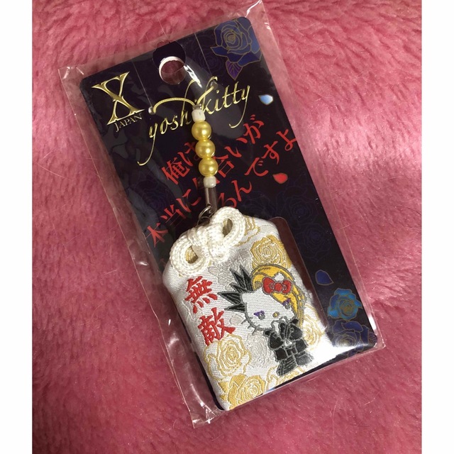 サンリオ(サンリオ)のyoshikitty ヨシキティ名言ストラップ☆YOSHIKI エンタメ/ホビーのタレントグッズ(ミュージシャン)の商品写真