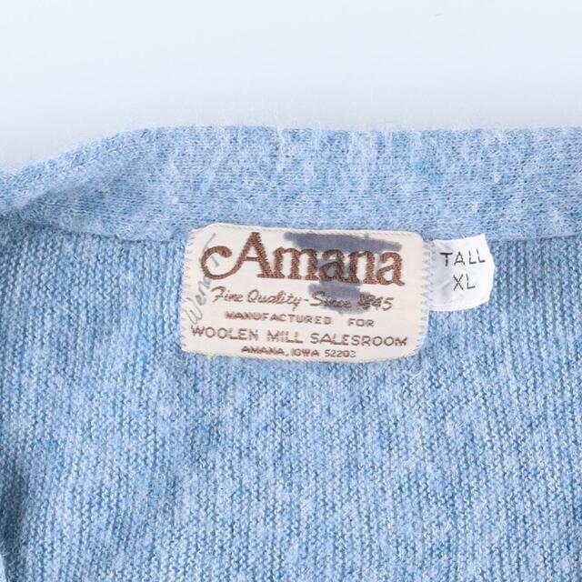 80年代 Amana アクリルニットカーディガン メンズXL ヴィンテージ /eaa306700 2