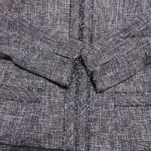 COMME CA ISM - 美品☆コムサイズム ノーカラーツイード COMME CA ISM - 美品☆コムサイズム ノーカラーツイード