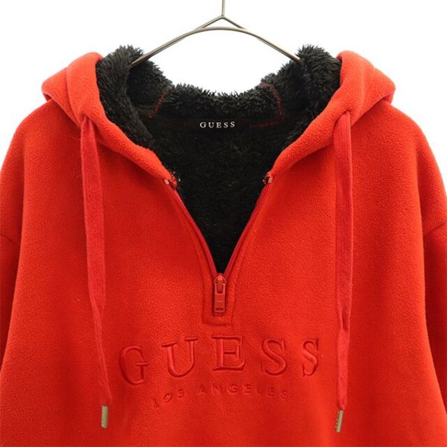 GUESS ボアパーカー レッド Lサイズ