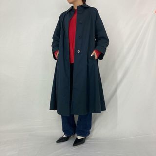 アクアスキュータム(AQUA SCUTUM)の古着 アクアスキュータム Aquascutum AQUA5 ステンカラーコート バルマカーンコート 英国製 レディースM /eaa298878(その他)