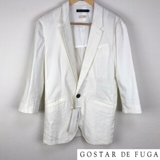 フーガ(FUGA)の新品 ゴスタールジフーガ 7分袖テーラードジャケット ホワイト サイズ48(テーラードジャケット)