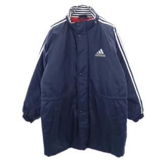 ◆雰囲気抜群！刺繍ビッグロゴ◆ adidas ベンチコート L 011704