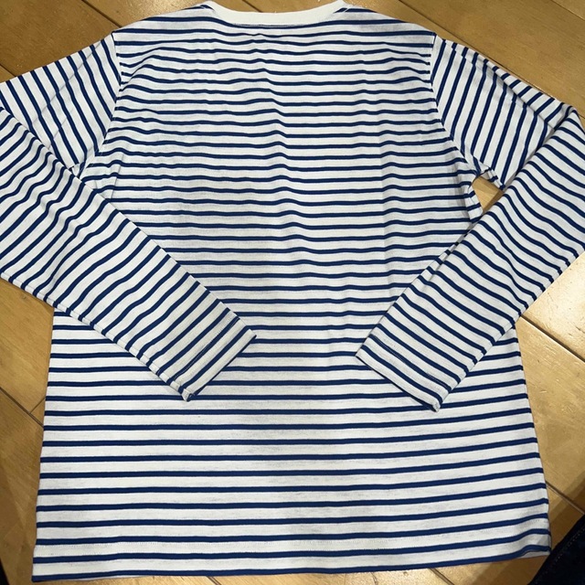 mont bell(モンベル)のモンベル　ブルーボーダーロンT160 キッズ/ベビー/マタニティのキッズ服男の子用(90cm~)(Tシャツ/カットソー)の商品写真