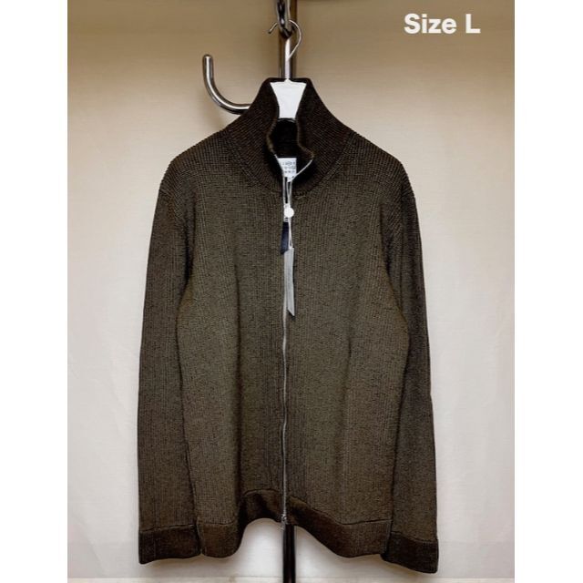 Maison Martin Margiela(マルタンマルジェラ)の新品 L 22aw マルジェラ ドライバーズニット カーキ 4058 メンズのトップス(ニット/セーター)の商品写真