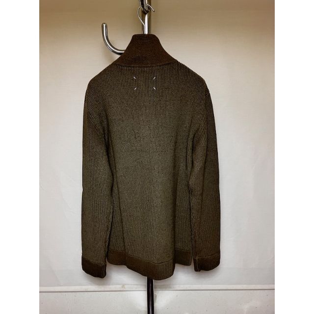 Maison Martin Margiela(マルタンマルジェラ)の新品 L 22aw マルジェラ ドライバーズニット カーキ 4058 メンズのトップス(ニット/セーター)の商品写真