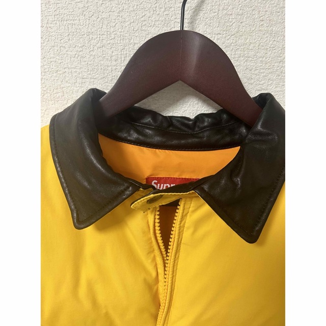 Supreme(シュプリーム)のSupreme Leather Collar Puffy Jacket 19aw メンズのジャケット/アウター(ダウンジャケット)の商品写真