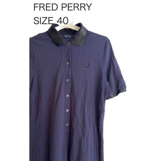 フレッドペリー(FRED PERRY)のFRED PERRY ブレッドペリー 半袖 ワンピース サイズ40(ミニワンピース)