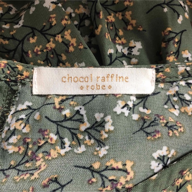 chocol raffine robe ショコラフィネローブ クラシカルフラワーウエストマークワンピース フリーサイズの通販 by みさおに ショコラフィネローブ ワンピース フリーサイズ