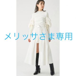 スナイデル(SNIDEL)のsnidel ベルト付きタフタスカショーパン(ロングスカート)