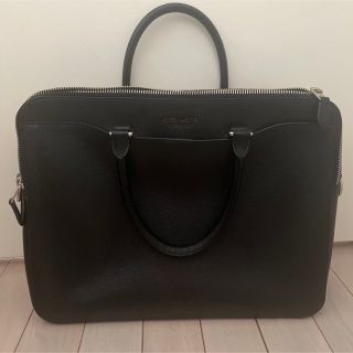 COACH - COACH ビジネスバッグ スーツ 通勤 バッグ PC メンズ 黒 皮の ...