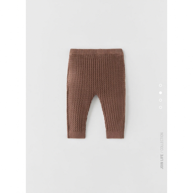 ZARA KIDS(ザラキッズ)のケーブルニットレギンス　 キッズ/ベビー/マタニティのベビー服(~85cm)(パンツ)の商品写真