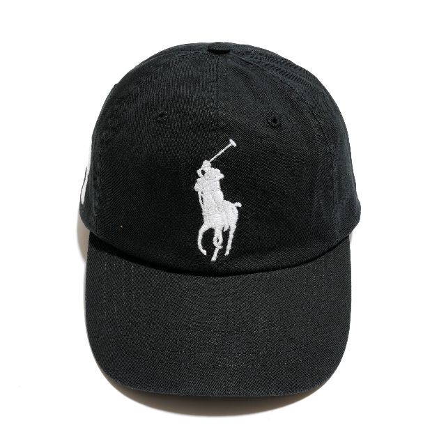 POLO RALPH LAUREN(ポロラルフローレン)の新品 Polo Ralph Lauren ビッグポニー ロゴ キャップ ブラック メンズの帽子(キャップ)の商品写真