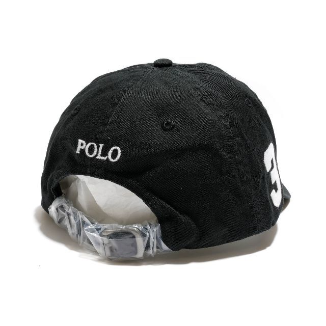 POLO RALPH LAUREN(ポロラルフローレン)の新品 Polo Ralph Lauren ビッグポニー ロゴ キャップ ブラック メンズの帽子(キャップ)の商品写真