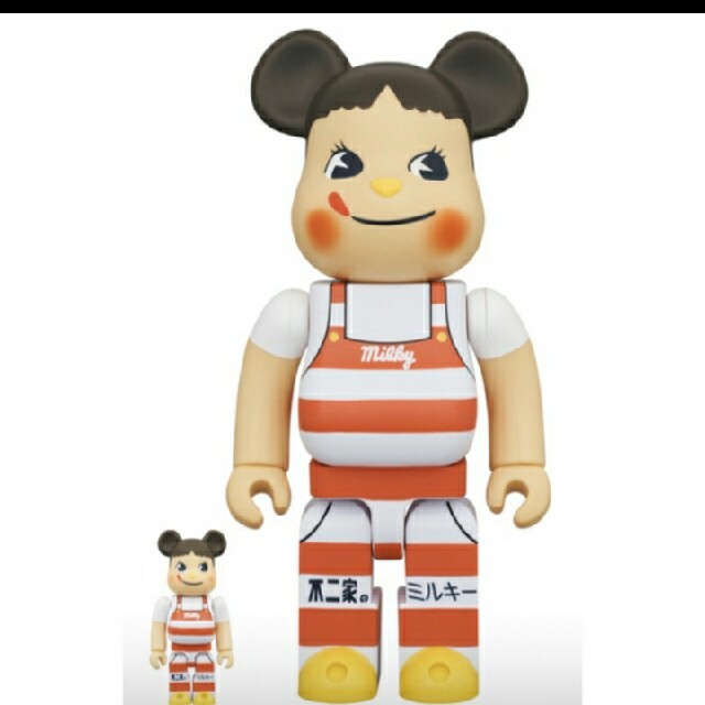 BE＠RBRICK ペコちゃん ミルキー三角帽子デザイン 100％400％