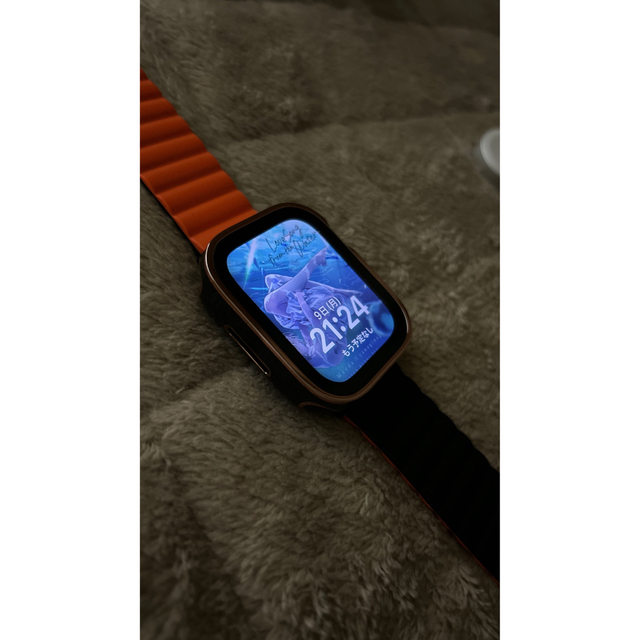 Applewatch 45mmブラック セルラー 美品 ケース付き
