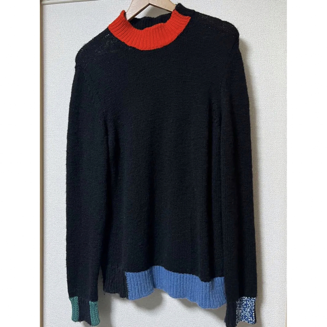 RAF SIMONS 15AW 名作　マルチカラーニットトップス