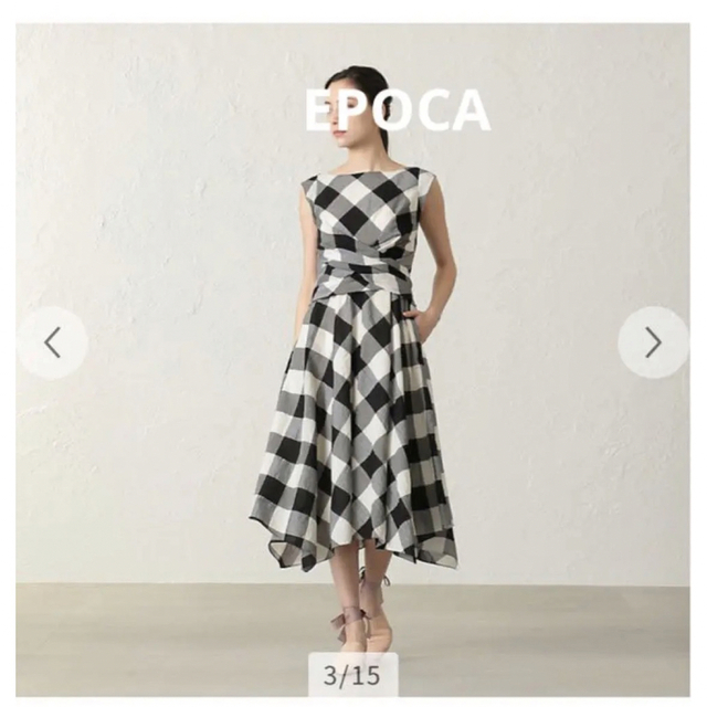 EPOCA エポカ ビッグチェックドレス　ワンピース | フリマアプリ ラクマ