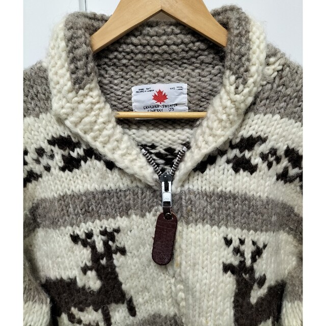 Canadian Sweater ヴィンテージ  カウチン Canada製 メンズのトップス(ニット/セーター)の商品写真