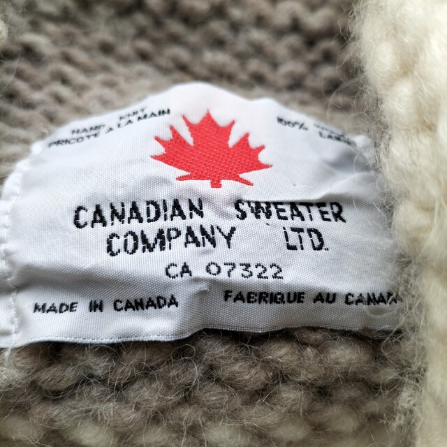 Canadian Sweater ヴィンテージ  カウチン Canada製 メンズのトップス(ニット/セーター)の商品写真