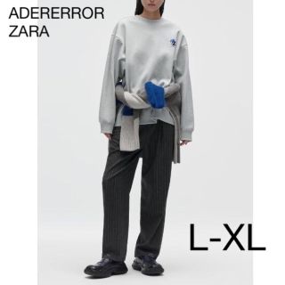 【新品】ZARA x Adererror プリント　トレーナー　グレー　S/M