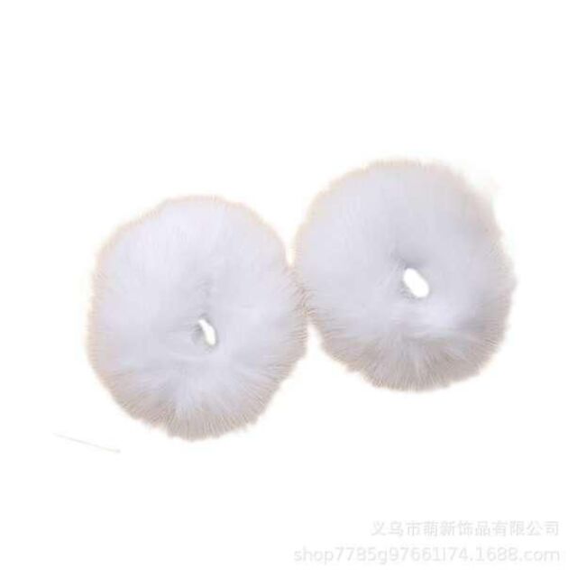 ついに再販開始!】 ヘアゴム シュシュ 2個セット フェイクファー 白 ポンポン 髪飾り ゆめかわ tdh-latinoamerica.de