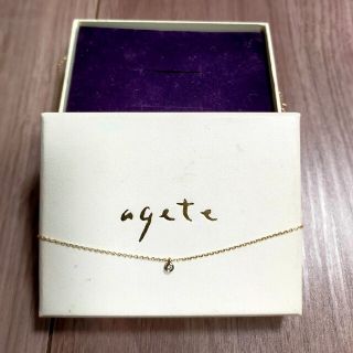 アガット(agete)のagete ネックレス　K10 0.01(ネックレス)