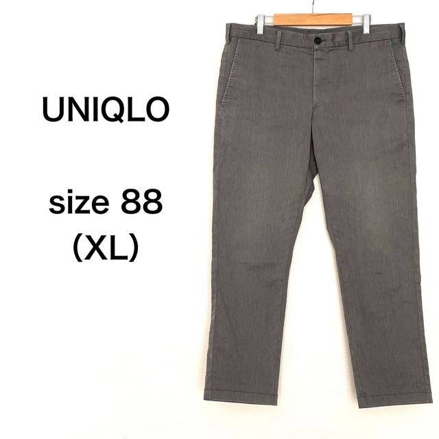 UNIQLO(ユニクロ)の【美品】UNIQLO ユニクロ パンツ スリムフィットチノ 88 XL グレー メンズのパンツ(チノパン)の商品写真