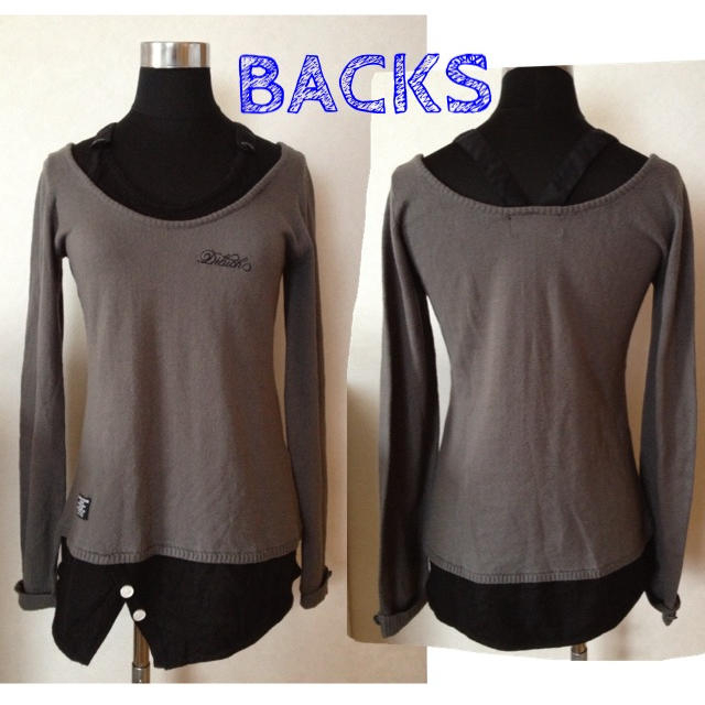 BACKS(バックス)のBACKS★レイヤード風ニット レディースのトップス(ニット/セーター)の商品写真