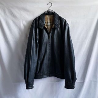 バーバリー(BURBERRY)の【Burberry】ビンテージ ジップ レザー ジャケット(レザージャケット)