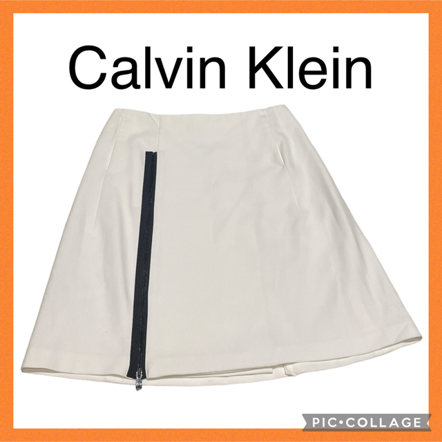 ck Calvin Klein(シーケーカルバンクライン)の【即購入OK!】CalvinKlein ジップデザインスカート レディースのスカート(ひざ丈スカート)の商品写真