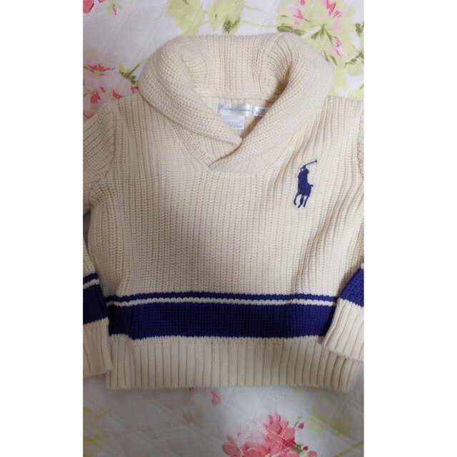 Ralph Lauren(ラルフローレン)のRALPH LAURENラルフローレンニット18Ｍ85 キッズ/ベビー/マタニティのベビー服(~85cm)(ニット/セーター)の商品写真