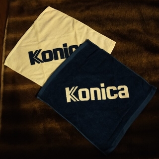 コニカミノルタ(KONICA MINOLTA)のkonica　ハンカチタオル　2枚セット(タオル/バス用品)