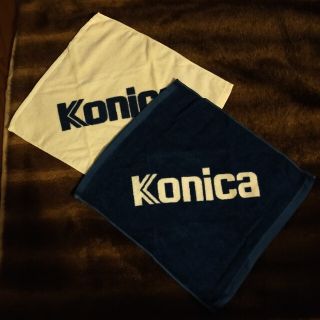 コニカミノルタ(KONICA MINOLTA)のkonica　ハンカチタオル　2枚セット(タオル/バス用品)