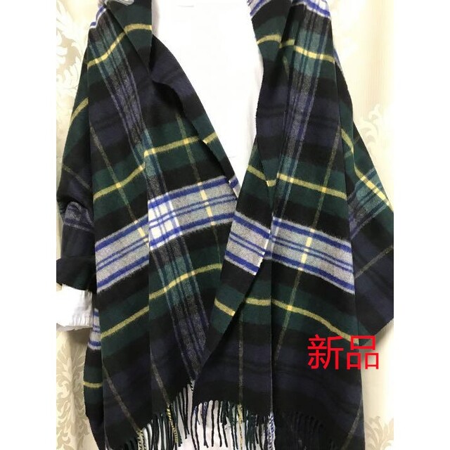 新品】ジョンストンズ カシミヤ大判ストール ドレスゴードン チェック