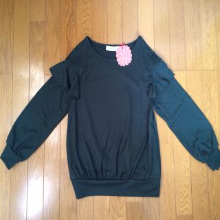 ドットアンドストライプスチャイルドウーマン(Dot&Stripes CHILDWOMAN)のフリル使いプルオーバー(カットソー(長袖/七分))