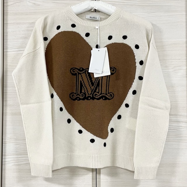 Max Mara(マックスマーラ)のマックスマーラMaxMara☆PANARIA HEART ウールニットセーター レディースのトップス(ニット/セーター)の商品写真