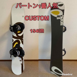 BURTON×SALOMON　名機CUSTOM158cm　スノーボードセット