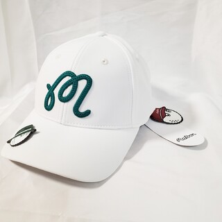 BEAMS - ゴルフキャップ  マーカー付き Malbonマルボン ゴルフ ホワイト 帽子