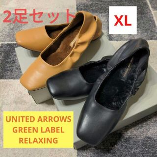 ユナイテッドアローズグリーンレーベルリラクシング(UNITED ARROWS green label relaxing)のPATTO  スクエア フラット シューズ グリーンレーベルリラクシング(ハイヒール/パンプス)