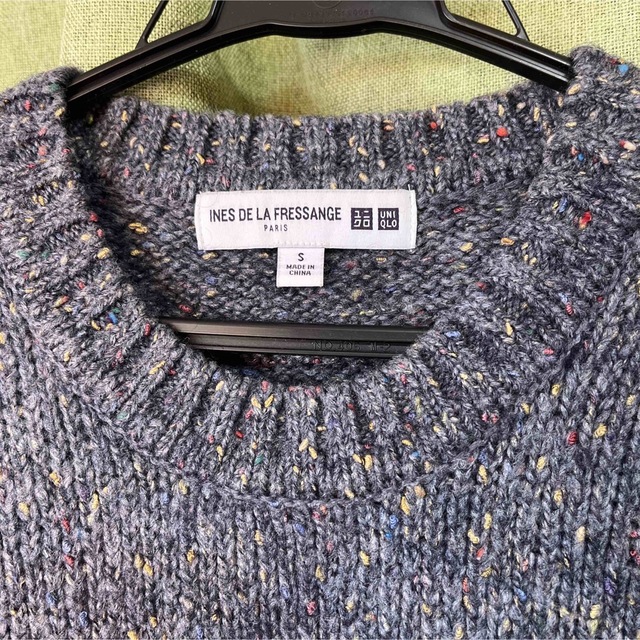 UNIQLO(ユニクロ)のUNIQLO INES イネス カラーネップセーター　S ネイビー レディースのトップス(ニット/セーター)の商品写真