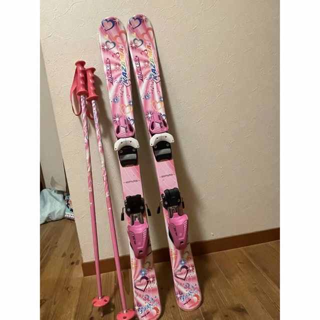 ストック80cm 来ら 女の子 スキー板 KAZAMA ストック80cm 来ら 女の子 スキー板 KAZAMA