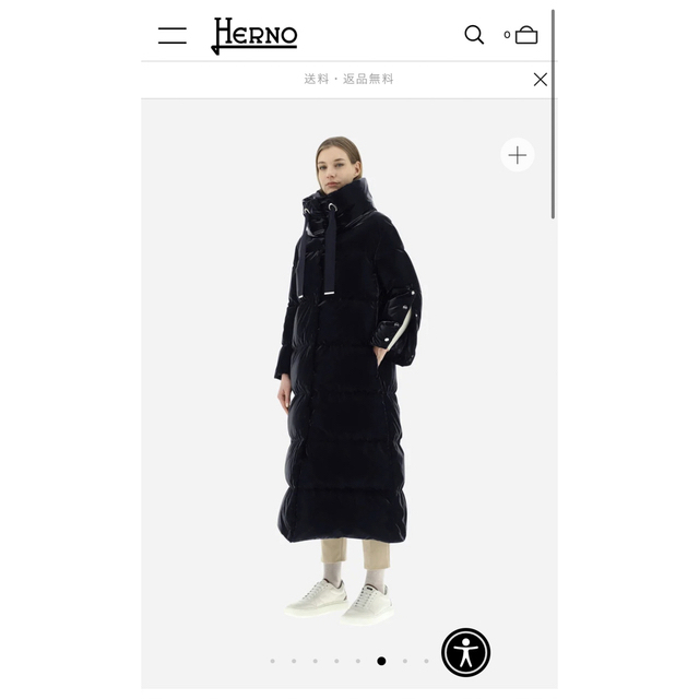 HERNO - 【タグ付き新品未使用】HERNOヘルノ PE'NOMBRE ロング HERNO - 【タグ付き新品未使用】HERNOヘルノ PE'NOMBRE ロング
