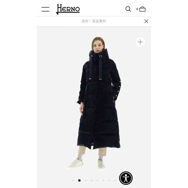 HERNO - 【タグ付き新品未使用】HERNOヘルノ PE'NOMBRE ロング HERNO - 【タグ付き新品未使用】HERNOヘルノ PE'NOMBRE ロング