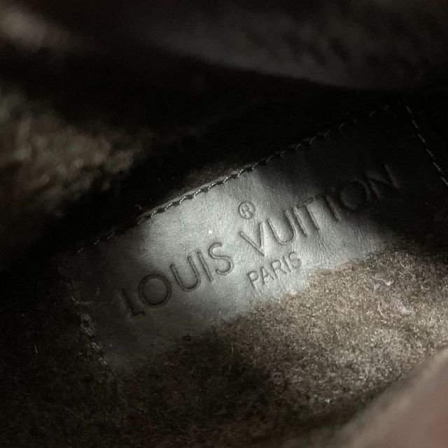 LOUIS VUITTON(ルイヴィトン)の4711 ヴィトン モノグラム レザー ファー ハイカットスニーカー ブラウン レディースの靴/シューズ(スニーカー)の商品写真