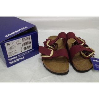 ビルケンシュトック(BIRKENSTOCK)のビルケンシュトック アリゾナ ビッグバックル マルーン ナロー 24.5cm(サンダル)