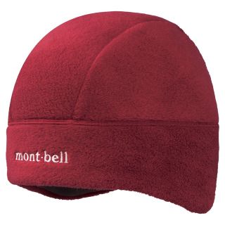 モンベル(mont bell)のモンベル　ストレッチクリマプラス200 パッドキャップ　男女兼用　赤(キャップ)