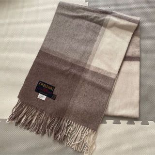 ツイードミル(TWEEDMILL)の【美品】TWEEDMILL ウールチェックストール(ストール/パシュミナ)